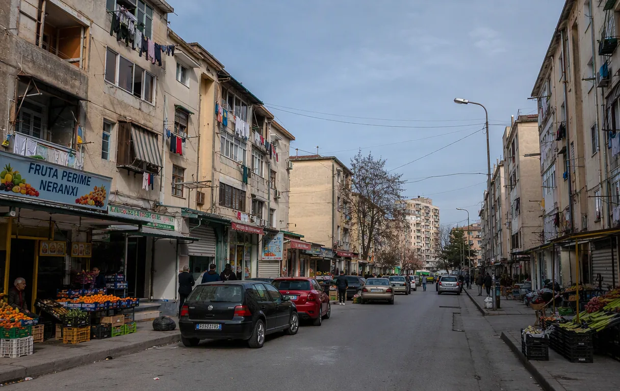 Lagje banimi në Kombinat me shtëpi private e dyqane